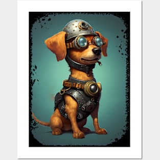 Steampunk Dog Posters and Art